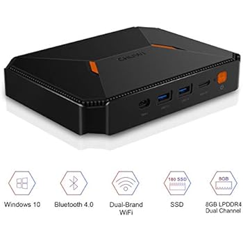 CHUWI HeroBox Windows 10 Mini PC,Intel Gemini-Lake N4100 Quad-Core processor,8GB DDR4 180GB SSD,Expandable 2TB 2.5 Inch HDD,1TB SSD with 2.4GHz/5GHz Dual WiFi 1000Mbps/BT4.2