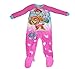 Paw Patrol Sky, Everest, and Marshall Little Girls Footed Blanket Sleeper Pajama