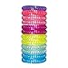 Onisilk Spiral Hair Ties 12pcs Multi Color Coil Hair Ties -Phone Cord Hair Ties