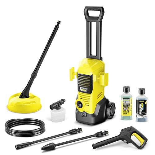 Kärcher Hochdruckreiniger K 2 Premium FJ Home, Druck: max. 110 bar, Fördermenge: 360 l/h, Flächenleistung: 20 m²/h, Gewicht: 4,2 kg, HD-Pistole, Strah