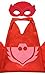 Honey Badger Brands Dress Up Comics Cartoon, Superhero Costume With Satin Cape and Matching Felt Mask, PJ Masks, Owlette