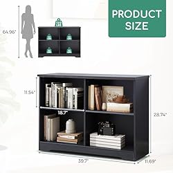 Airdown Bookcase with Open Adjustable