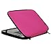 Inntzone Laptop Sleeve 11.6 Inch Foldable Slim Case Lightweight Bag Notebook Computer Carrying Flip Cover (Pink)