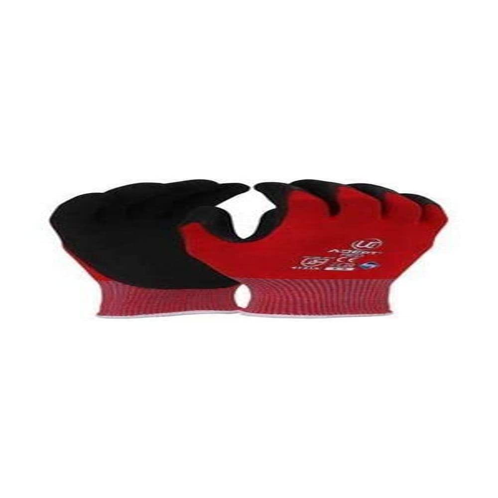UCI Adept NFT® Nitrile Palm Coated Gloves - Red - Medium 8 - 1 Pair