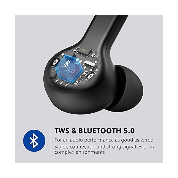 Wireless-Headphones-Boltune-Bluetooth-50-Stereo-Headphones-True-Wireless-in-Ear-Earbuds-IPX7-Waterproof-Wireless-Eardphones-with-Quick-Charging-CaseBuilt-in-Mic-3D-Stereo-40Hrs-Playtime Wireless Headphones, Boltune Bluetooth 5.0 Stereo Headphones True Wireless in-Ear Earbuds IPX7 Waterproof Wireless…