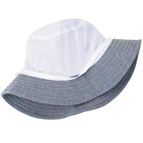 Baby Animal Sun Hat - Toddler Kids Boys Breathable Cartoon Summer Sun Protection Bucket Hat(Grey Shark,50cm) - Thumbnail 4