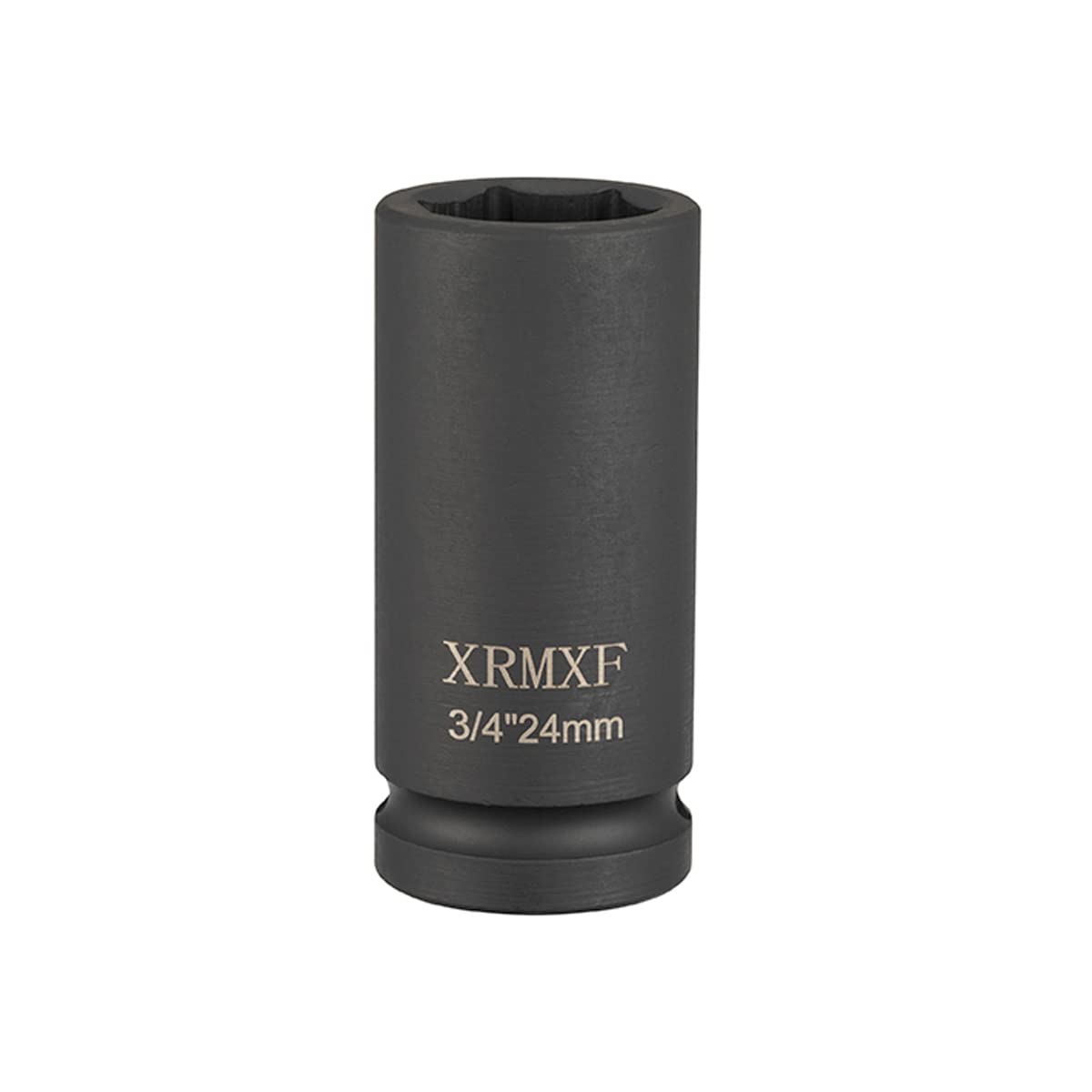 XRMXF Deep Impact Socket 3/4" Square Drive, Cr-Mo Steel Heavy Duty 78mm Length Metric (24mm)