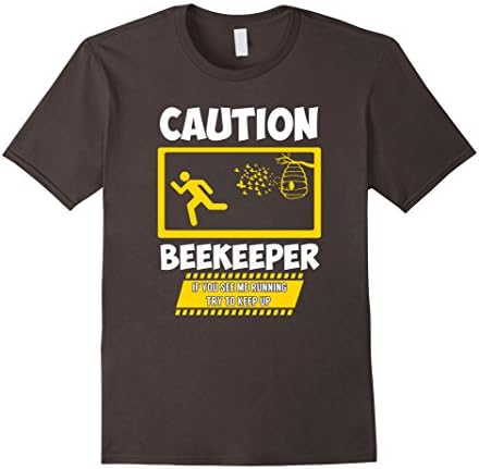 Mens If You See Me Running Bee Keeper BeeKeeping Apparel Fun 2XL Asphalt