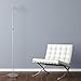 O'Bright LED Cylinder Floor Lamp (Matte Silver)