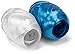 Curling Ribbon Three Assorted Colors: 3/16 Inch x 22 Yard - 60 Total Meters - Extra Long Powder Blue, Baby Blue, White Ribbon Egg 3 Pack in Storage Organizer for Decorative Gift Wrapping & Balloons
