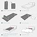 Bedsure Sleeping Bag Liner - 100% Cotton Sleep Sacks Adults - Camping Sheets Travel Sheets with Full Length Zipper - Twin Size (43.3