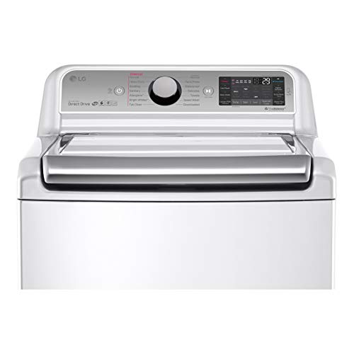 LG White 5.2cubicfoot Mega Capacity Topload Washer with Turbowash