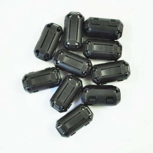 Xshine Pack of 10 Snap on Ferrite Core Bead Choke Ring Cord RFI EMI