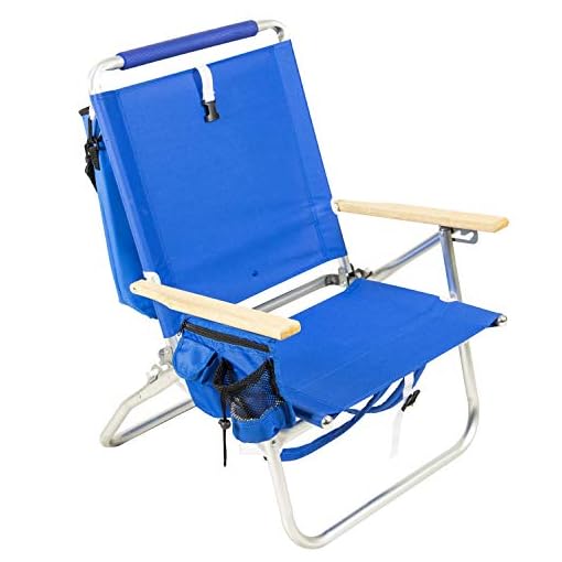 Rio Beach 3Position Easyin/EasyOut Folding Backpack Beach Chair with