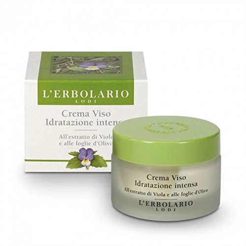 L'Erbolario Intense Face Moisturiser with Violet and Olive Leaf Extract, 50 ml