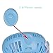Mini Battery Operated Clip Fan,Sall Portable Fan Powered by Rechargeable Battery or USB Desk Personal Fan for Baby Stroller Car Gym Workout Camping (Blue)