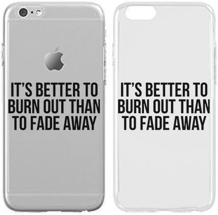 Case for iPhone 6 Plus/6S Plus - Cream Cookies - Ultra Slim Hard Plastic Cover Case - It'S Better To Burn Out Than To Fade Away - Quote - Fun - Funny - Cute - Sassy Quote - Bebas