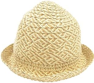 August Accessories Women's Metallic Paper Blend Cloche (OS, Natural/Gold)