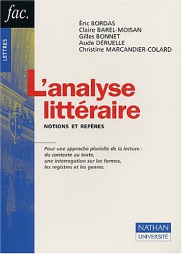 L' analyse littéraire