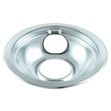 Whirlpool W10196405RW Universal 8-Inch Drip Bowl and Ring, Chrome