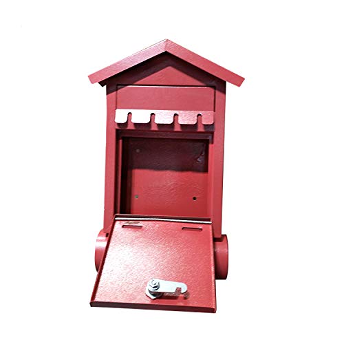 Red Wall Mounted Mailbox Modern Mailbox for Residential Apartments