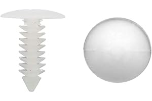 CRAWL SPACE DOOR SYSTEMS 1" Vapor Barrier Christmas Tree Fasteners for Crawlspace Moisture Barrier Poly Liners, Covers and Encapsulations - Parts & Accessories (White, 500 Pack)