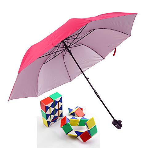 Ozark Trail Attachable Umbrella for Outdoor Folding Chair, Red/Pink - Umbrella ONLY - Thumbnail 2