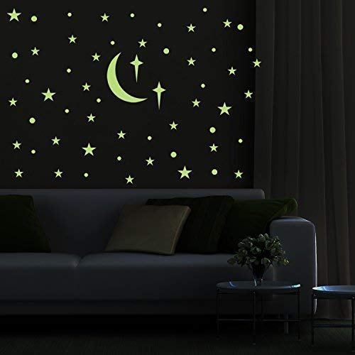 PARLAIM Removable Glow in The Dark Star Wall Stickers