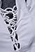 Zero City Bathing Suits Women One Piece Front Side Lace Up Monokini Swimsuits White M