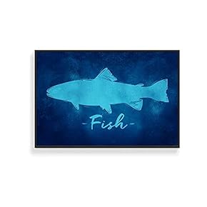 Framed Canvas Wall Art for Living Room, Bedroom Abstract Ink Canvas Prints for Home Decoration Ready to Hanging - 16x24 inches