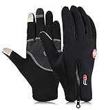 Vbiger Outdoor Warm Touch Screen Cycling Hiking Gloves for Men