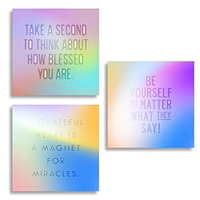 Colorful Quotes x3 Panels