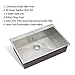 Kichae 33 Drop In Kitchen Sink - 33x22 Kitchen Sink Drop in Topmount Single Bowl 16-Gauge Stainless Steel Drop Sinks Round Corner Basin With Rack & Stainless Steel Sink Grid