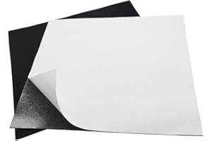 DEVNOL Self Adhesive Solid Silicone Rubber Sheet 12 x 12 Inch, 1/8 Inch Thick Grade 65A, for DIY Gaskets, Pads, Seals, Crafts, Flooring, Cushioning Anti-Vibration, Anti-Slip