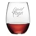 Fineware Liquid Yoga Wine Glass - Funny 15 oz Stemless Wine Glass for Yoga Lovers