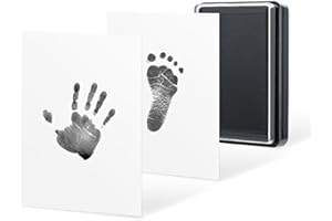 Modern PVC Pet Paw Print Mat - Black Ink Stamp Pad for Safe Foot, Hand, and Prints with Easy-Clean Surface for Home Decor and