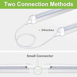 hykolity 8FT LED Shop Light, V Shape Integrated T8