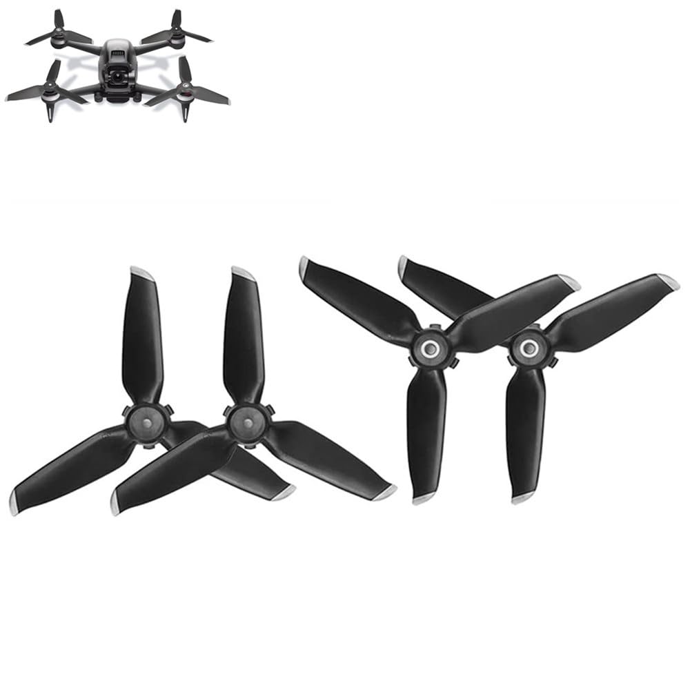 Taoke Propellers Blades Compatible with DJI FPV Combo, 2 Pairs FPV Quick-Release Propellers (Silver)