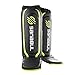 Sanabul Essential Hybrid Sleeve Kickboxing Shin Guards for MMA Shin Guards Muay Thai Shinguards - Green, L/XL