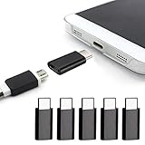 Lookatool 5 x USB 3.1 Type-C Male to Micro USB Female Converter USB-C Adapter Type, Compatible for Nokia N1 Tablet, Chromebook Pixel 2015, MSI Gaming Notebooks and 12