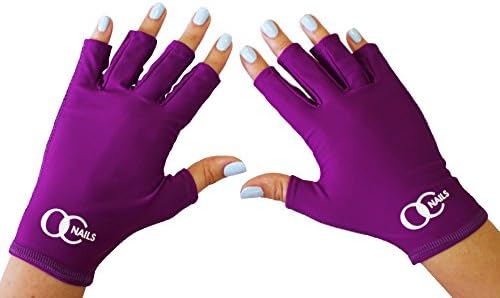 OC Nails UV Shield Glove For Gel Manicures With UV/LED Lamps (Amethyst)