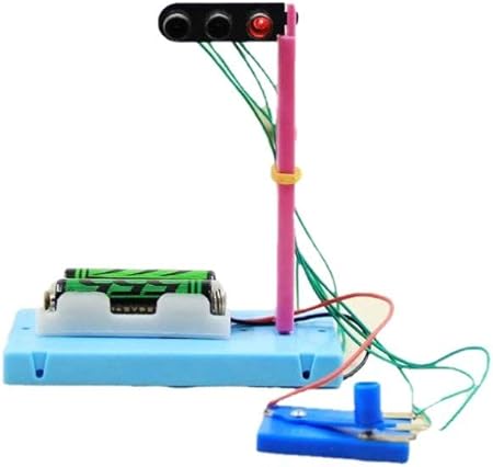 Amazon Long Mountains ミニチュア 光る信号機 交通 信号灯器 工作 知育 学習玩具 おもちゃ