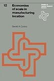Economies of Scale in Manufacturing Location, Carlino, G. A., 9020707213