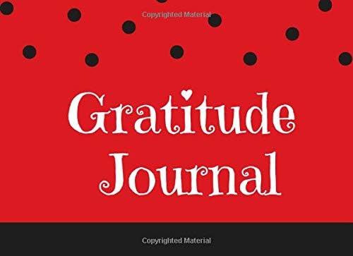 Gratitude Journal: 30 Day Draw and Write Thankful Challenge for Kids Red with Black Polka Dots (Daily Gratitude Journals for Kids)