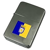Engraved Lighter Santiago City Chile Flag