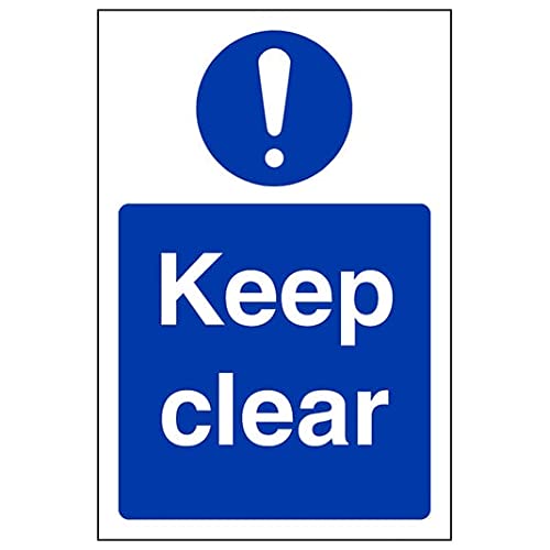 V Safety Eco Friendly Fire Door & Mandatory- Keep Clear - 150 X 200mm