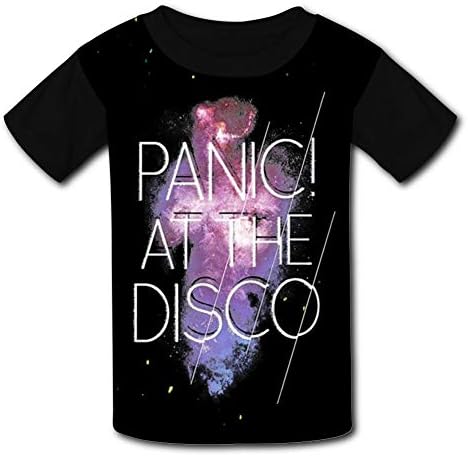 QUANSHI23 Youth 3D Pattern Printed Panic at The Disco Short Sleeve T-Shirts Kids Casual Graphics Tees