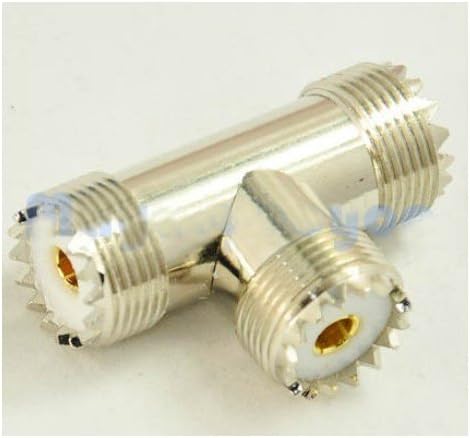 Dual Cable T Connector - SO-239 to SO-239