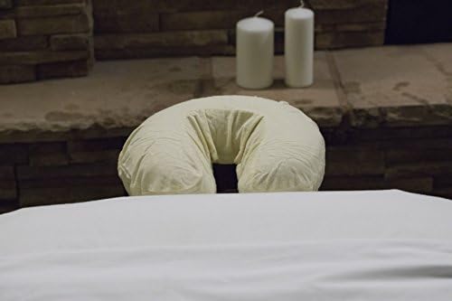 Massage Fitted Cotton Face Covers for Massage Tables (Set of 4) - Soft, Durable and Light 100% Cotton
