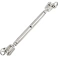 MarineNow Jaw Jaw Closed Body Marine Turnbuckle 316 Stainless Steel Pick Size and Pack Quantity